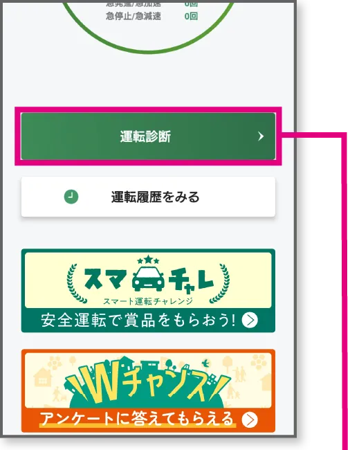 ①運転診断を行う